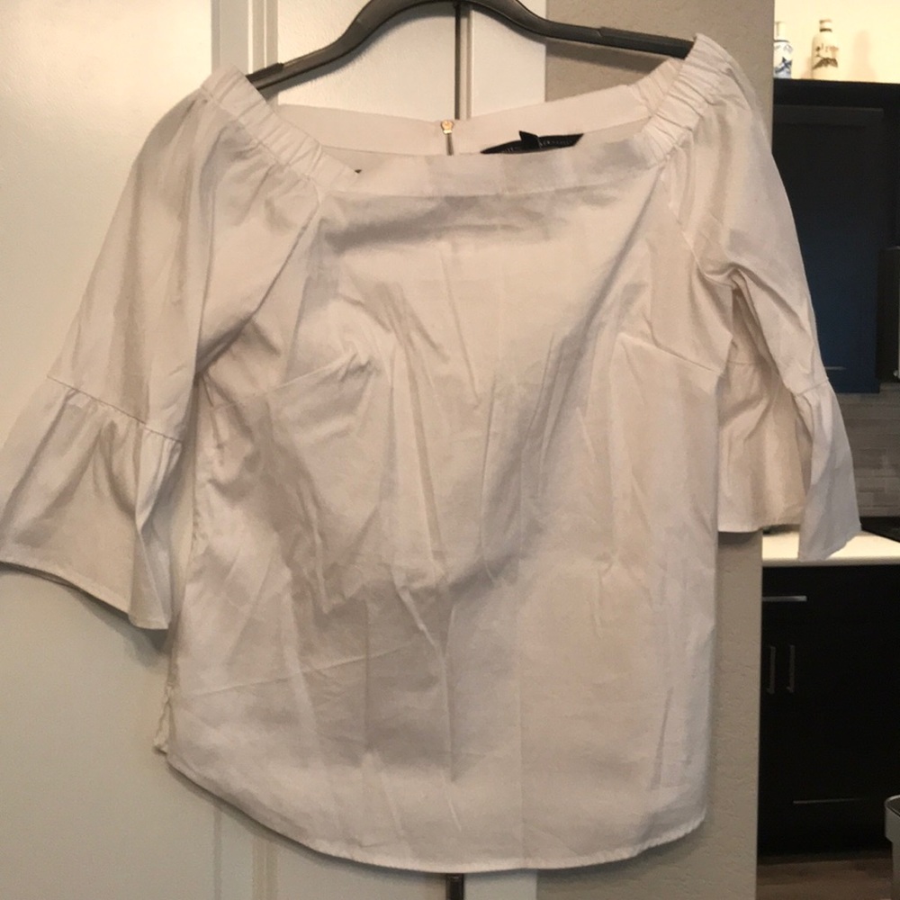 Off the shoulder with 3/4 bells sleeves